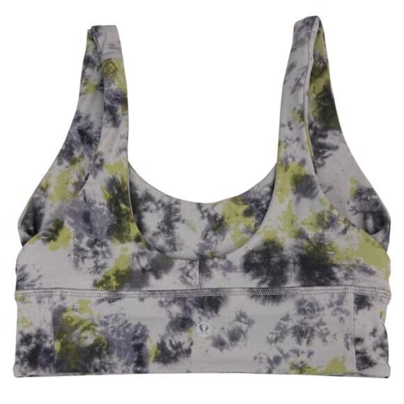 LULULEMON Align Reversible Bra Size 4 Radial Tie Dye Mauve Grey Multi - Picture 8 of 9
